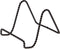Bard's Twisted Black Wire Easel Stand, 3" H x 3" W x 4" D