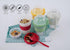 LEVKO (SET 4 Go Cereal Crunch Breakfast Yogurt Cups with Lids and Spoon Reusable Smoothie Oatmeal Container Snack Prep