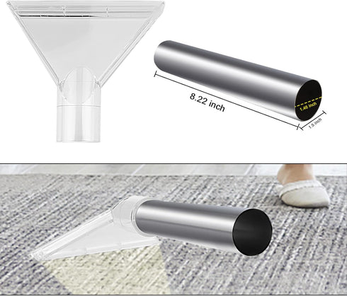 Carpet Vac Extractor Attachment Tool - Cleaning Vacuum Clear Upholstery Car Detailing, Turn Shop Vac into Extractor