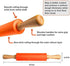 Koogel 9 Inch Mini Rolling Pin - 2 PCS Wooden Handle Rolling Pin for Kids Dough Rollers in Home Kitchen