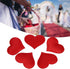 Heart Shape Decor, 500pcs/pack Red Heart Shape Petals Confetti Sponge Scatter for Wedding Party Decorations