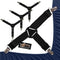 Gorilla Grip Bed Sheet Straps, Adjustable Elastic Fasteners with Metal Clips, Fitted Bedding Holder, 4 Pack Black