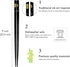 JapanBargain 5-Pair Black Bamboo Chopsticks Set, 9 Inch, Traditional Japanese Crane Moon Sakura Design, Reusable,