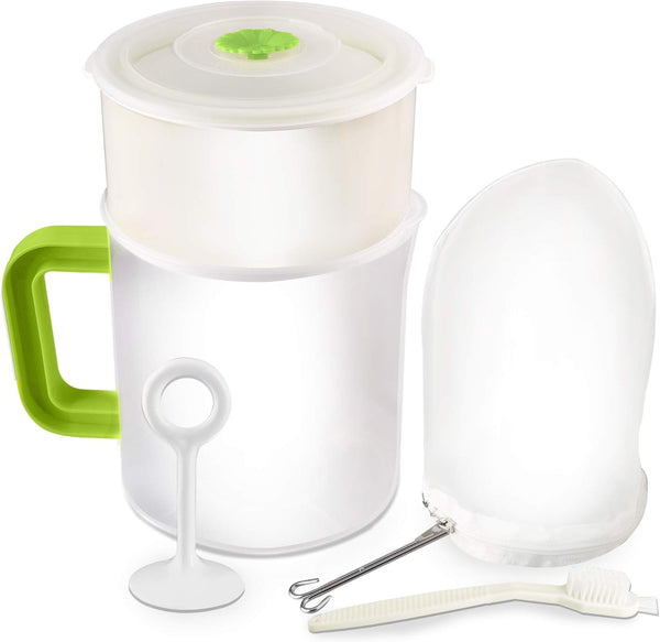 HOCTRAKA Multiple Usage Food Strainer Greek Yogurt Strainer Maker with 200 Micron Nylon