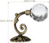 Curtain Tieback Hooks - Drapery Holdbacks with Crystal Ball Design, Metal Curtain Holdback (Bronze 2pcs)