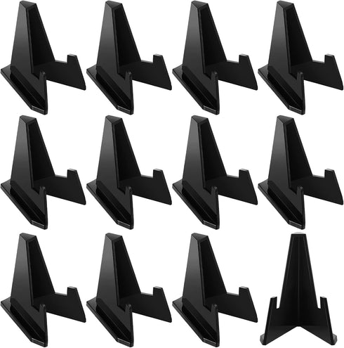 36 Packs Mini Easel Stands, 2.17 x 1.65 Inch Black Display Stand for Coins, Watches, Pictures, Collectibles