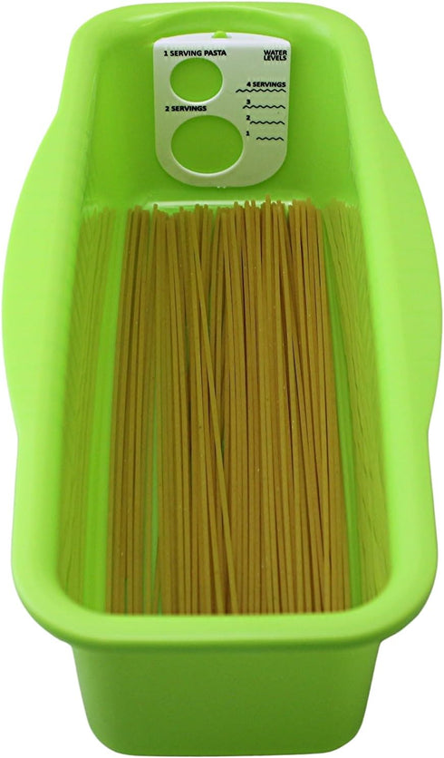 Dependable Industries Microwave Pasta Cooker, BPA-Free, Non-Stick Quick Meal Maker, Yellow