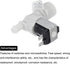 MECCANIXITY Water Inlet Solenoid Valve for Ice Maker, 80mm Creamy White Valve for General Refrigerators