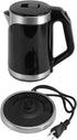 Double Wall Stainless Steel Electric Kettle, 900W Automatic Power Off, 2L Capacity for Home & Office, Black