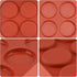 JOERSH 2-PK Silicone Egg Mold, 4" Jumbo Size Muffin Top Pan, Non-Stick Round Molds for Breakfast
