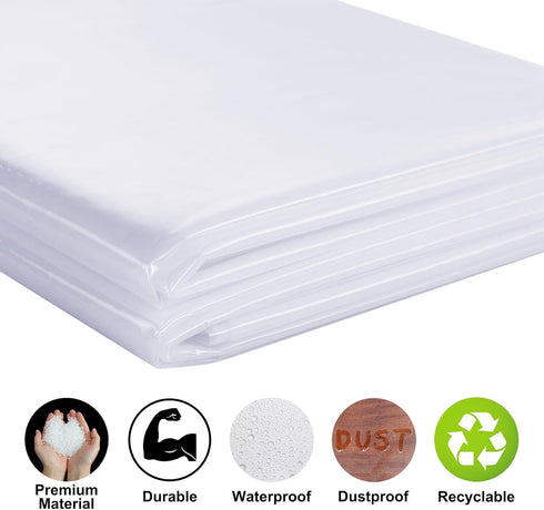Heavy-Duty Waterproof Mattress Bag for Moving, 39-Inch by 96-Inch, Puncture-Resistant Recyclable Plastic Cover