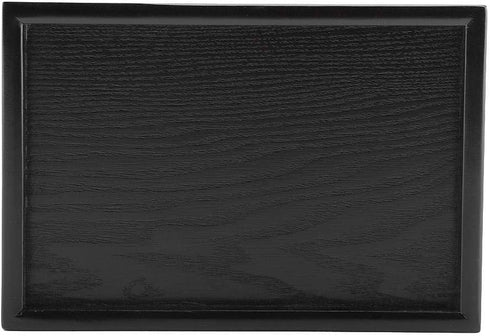 Solid Wood Serving Tray Rectangle Shape for Tea, Coffee, Drinks, Snacks, Meals, Breakfast, Dining Tableware (8.66 x