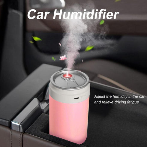 Humidifiers for Bedroom, Portable Can Air Humidifier for Home and Plants, USB & Battery Powered with 2 Mist Modes &