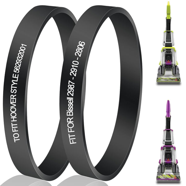 Vacuum Belt Replacement for Bissell PowerForce PowerBrush Pet, Fits Models 2910, 2910W, 2987, 2806, 28068