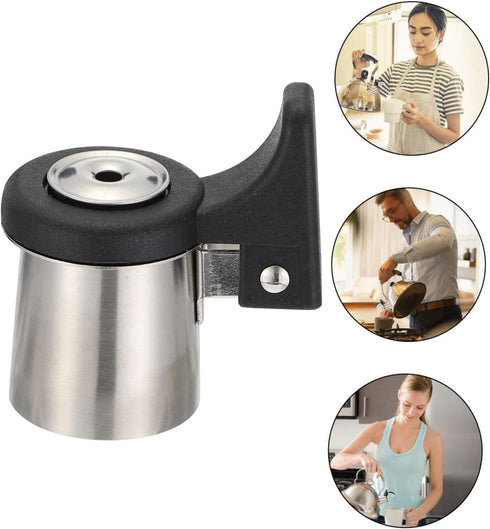 HOMSFOU 6 pcs Pot Kitchen Replacements, Heated Whistle Loud Top Stainless Water Holders for Kettle
