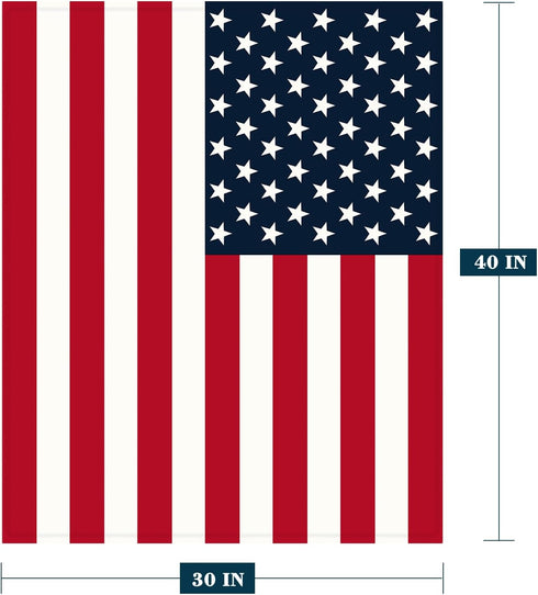 4th 30x40 Neatee Living Patriotic Throw Blanket Baby Small of July Memorial Day Fourth of July American Flag Blanket
