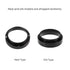 Fdit Espresso Dosing Funnel, Aluminum Coffee Dosing Ring Replacement for 58mm Portafilters (Black)