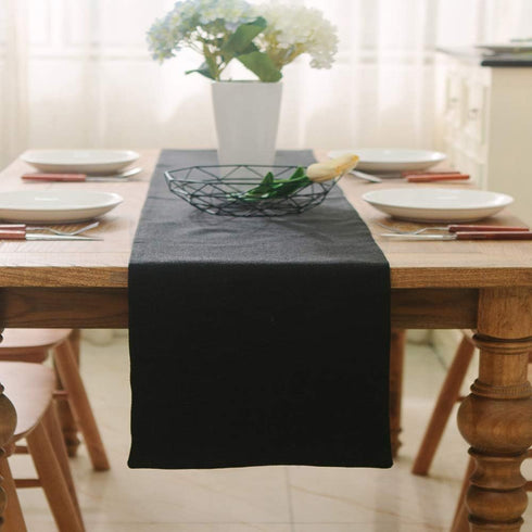 NATUS WEAVER 2 1,Dinning 12 108 Inches Piece Fabric in Table Runner x Farmhouse Kitchen Coffee Burlap Table Runner