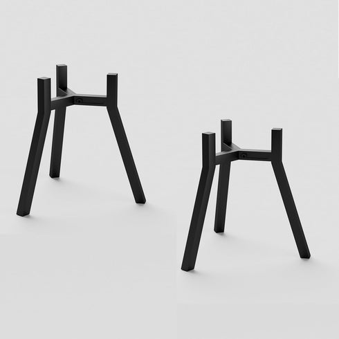 Set 2, PS-007BK-2 Adjustable Plant Stands of Metal Small Plant Holder, Heavy Duty Stable Flower Holder Stand Rack