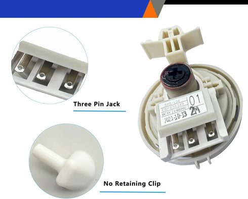 LG Washer Water Level Pressure Switch EBF63534901 Compatible with EBF63534906 AP6336342 PS12581329