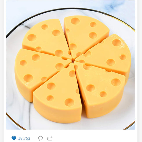 OCPO KITCHEN Cheese Silicone Baking Mold for Mousse Cake, Cheesecake, French Dessert, 3D Cheese Shape (8-Cavity)