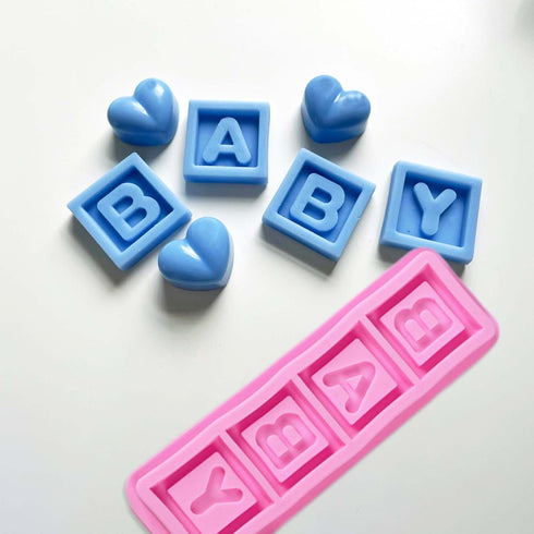 Baby Shower Fondant Molds (5 Pack) - Cute Silicone Chocolate Feet and Clothes Molds for Cake Decorating