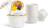 200pcs White Cupcake Liners, Heavy Duty Muffin Baking Cups, Ramekin Holders for Wedding, Birthday, Baby Showers