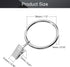 MroMax 24Pcs Silver Curtain Clip Rings with Hooks for Window Curtain Rods, 1.5" Inner Diameter