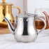 Buyer Star 17 Oz Stainless Steel Tea Pot with Removable Infuser, Pour Over Coffee Kettle for Home, Bar, Restaurant