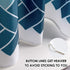18 Hooks,108" W72" Inch MORNITE Extra Wide Shower Curtain Mens Bathroom Teal Light Blue Ombre White, Wrap Around