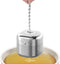 Reinmoson 2 Pack Tea Balls for Loose Tea, 304 Stainless Steel Infusers with Retractable Chain & 2 Drip Trays