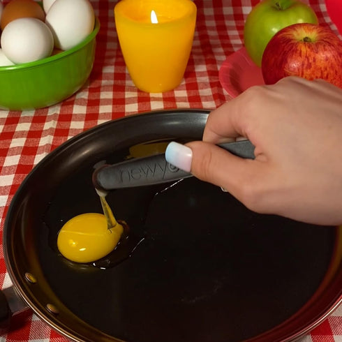 newyolk The Original Egg Tool. Engineered to instantly pick up that nasty glob of chalaza membrane off egg yolks. Picks