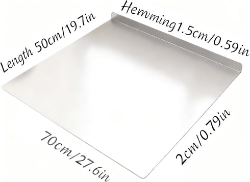 YICORIP (19.7 15.7 Stainless Steel Cutting Boards for The Kitchen, Suitable for Meat, Fruits, Vegetables, Bread
