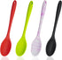 4 Pcs Silicone Spoons for Cooking, 10.6'' Large Mixing Spoon Set for Stirring, Mixing, Serving