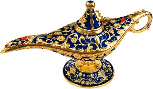 Vintage Legend Aladdin Lamp Magic Genie Wishing Light, Collectable Rare Classic Arabian Costume Props