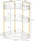 3 Counter Countertop Cididu Tiers Corner Bathroom Organizer, Clear Shelf Storage Rack, Cosmetic Perfume Tray Standing