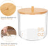 JYPS Large Capacity Laundry Pods Container with Bamboo Lid, Clear Acrylic Powder Detergent Containers for Pods, Scent