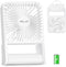 ELZO Small Desk Fan, 4000mAh Mini Foldable Travel Fan, Ultra-Quiet Battery Operated with 3 Speeds, 225° Tilt for Home,