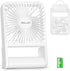 ELZO Small Desk Fan, 4000mAh Mini Foldable Travel Fan, Ultra-Quiet Battery Operated with 3 Speeds, 225° Tilt for Home,