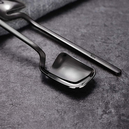 IQCWOOD Coffee Tea Spoons, Set of 6 Stainless Steel 5.6 Inch Small Espresso Spoons for Dessert, Ice Cream, Sugar, Tea