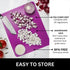 Nicole Home Collection Flexible Cutting Mats Set of 3, BPA-Free Plastic Color-Coded Kitchen Chopping Boards