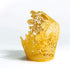 60pcs Gold Rose Lace Cupcake Wrappers Holders, Laser Cut Cupcake Liners Decorative Liners for Wedding Party Birthday Cake Decoration Supplies by YOZATIA