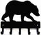 Bear #02 Key Rack Hanger - Small 6 inch Wide - Wall Mount - Made in the USA