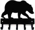 Bear #02 Key Rack Hanger - Small 6 inch Wide - Wall Mount - Made in the USA