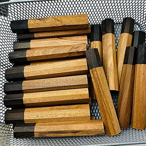 1PC Japanese-style Kitchen Knife Handle Octagonal Handles Safflower Knives Material by TEAMWILL