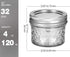 4 OZ 32 PACK,Extra 32 VERONES Mason Jars Canning Jars, Jelly Jars With Regular Lids and Bands, Ideal for Jam, Honey