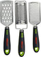 ALLTOP Food Graters for Cheese, Nutmeg, Potato, Ginger, Garlic, Hand-held Stainless Steel Zester - Set of 3 Grinders