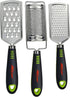 ALLTOP Food Graters for Cheese, Nutmeg, Potato, Ginger, Garlic, Hand-held Stainless Steel Zester - Set of 3 Grinders