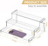 Acrylic Risers Display Stand, 3 Tier Cupcake Holder for Figures, Collection, Dessert Shelves, Organizer