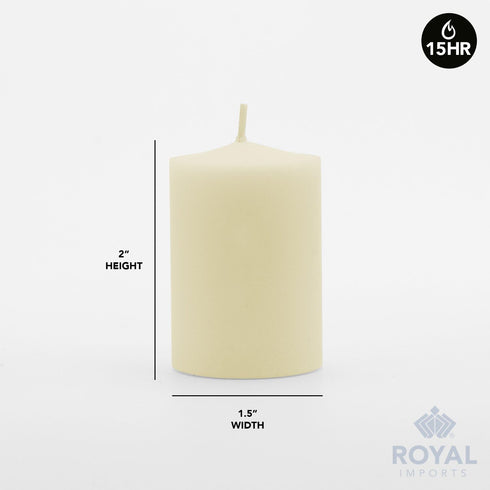 Royal Imports Unscented Wax Votive Candle for Wedding, Birthday, Party, Spa, Holiday & Home Decoration (36, Ivory)